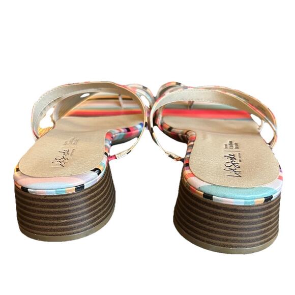 Life Stride Jasmine Soft System Multi Colored Strapy Women's Size 11W Sandals - Picture 3 of 9
